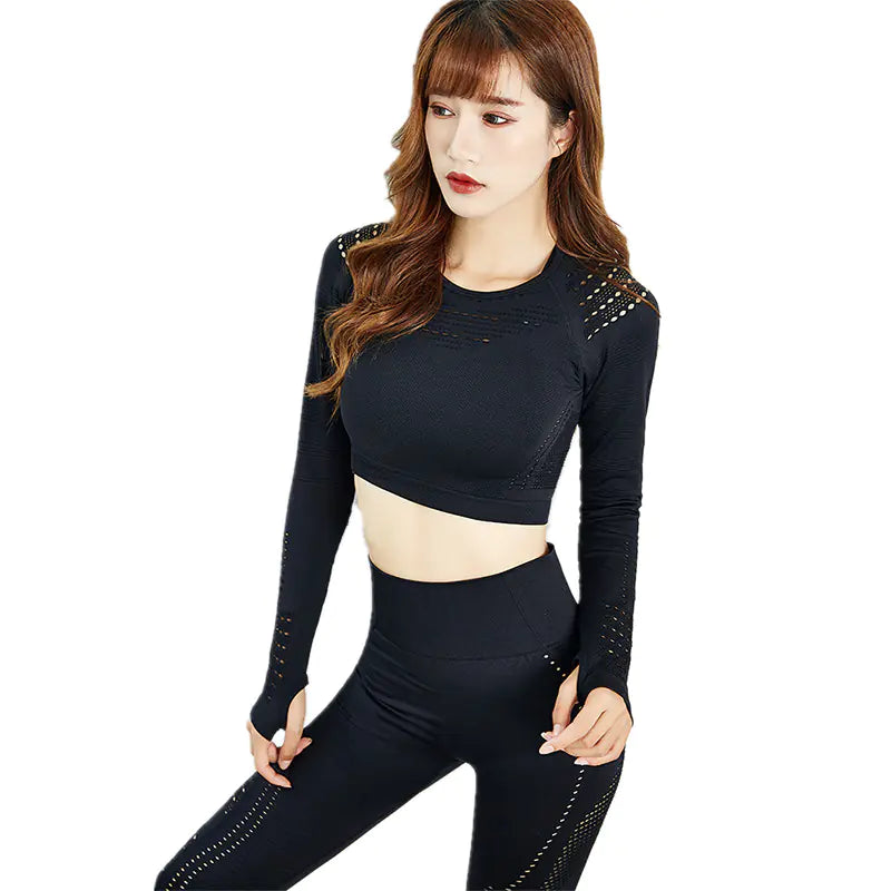 Long sleeve fitness top